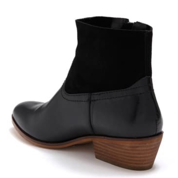 Frye Rubie black zip up leather ankle boot bootie - Picture 2 of 5